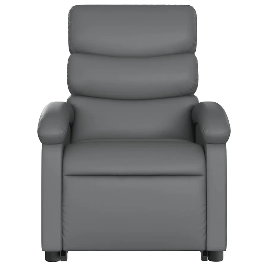 Fauteuil inclinable de massage Gris Similicuir - 9