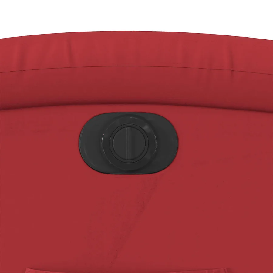Fauteuil inclinable électrique rouge similicuir - 13
