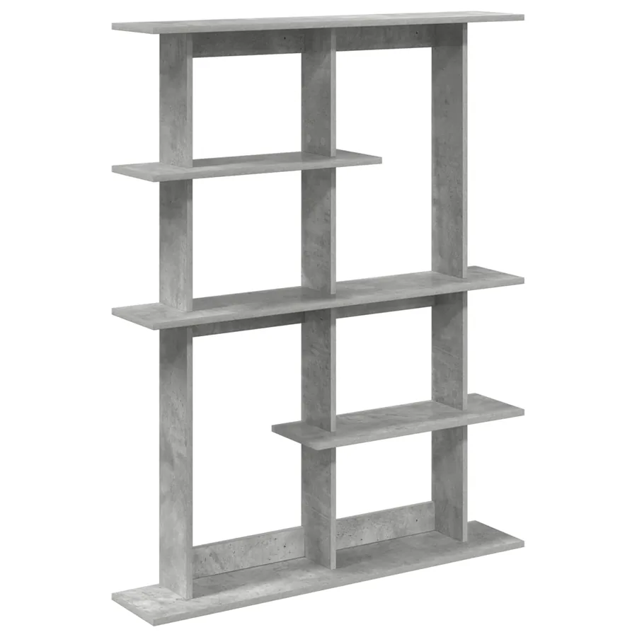 Étagère Murale Gris béton 102 x 20 x 130 cm Bois d'ingénierie