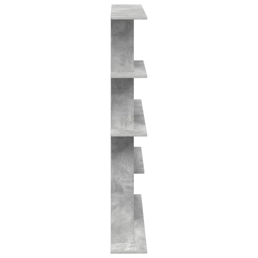 Étagère Murale Gris béton 102 x 20 x 130 cm Bois d'ingénierie - 4