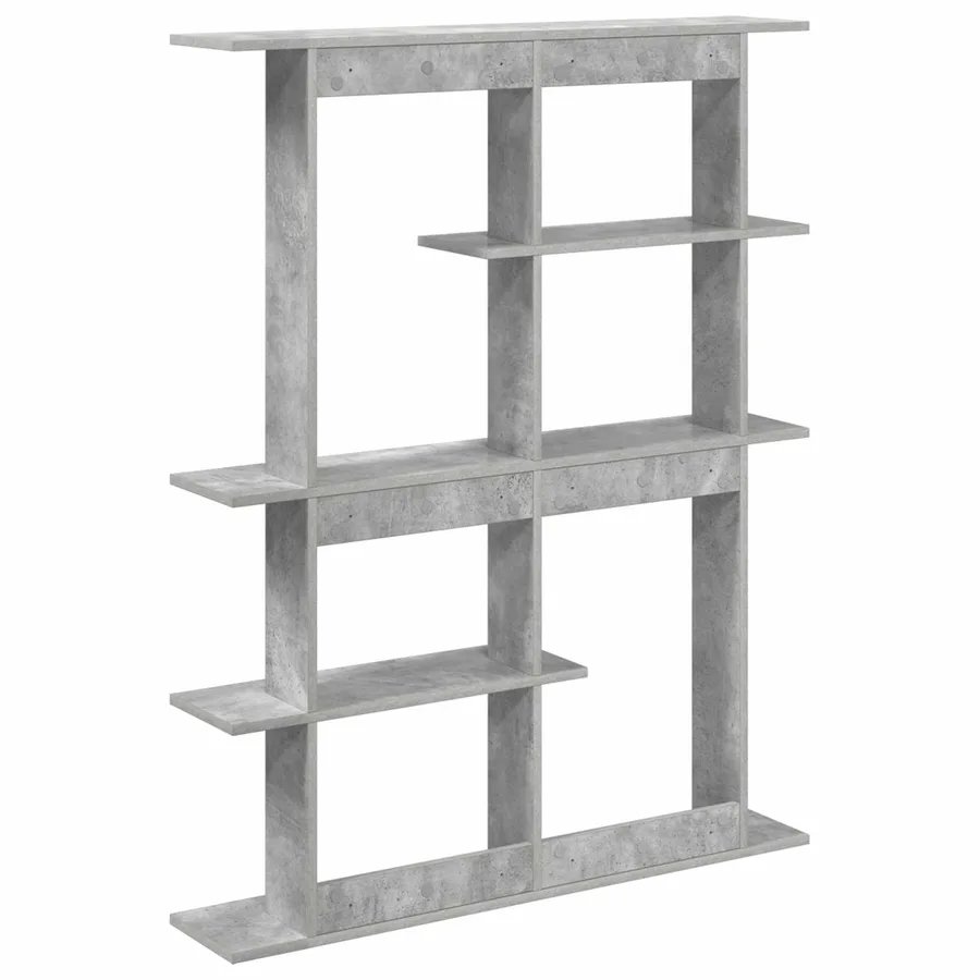 Étagère Murale Gris béton 102 x 20 x 130 cm Bois d'ingénierie - 5