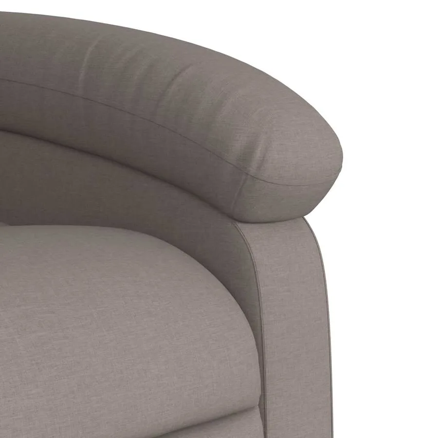 Fauteuil inclinable électrique taupe tissu - 12