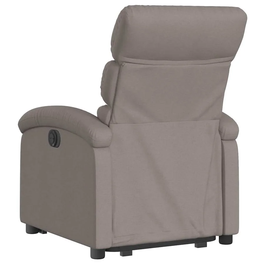 Fauteuil inclinable électrique taupe tissu - 7