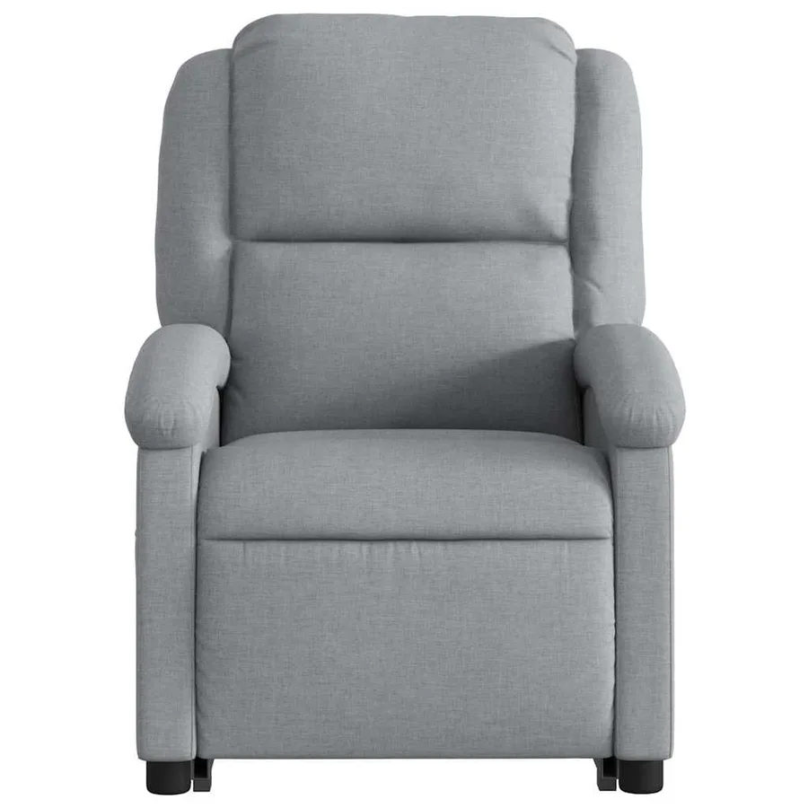 Fauteuil de massage inclinable Gris clair Tissu - 9