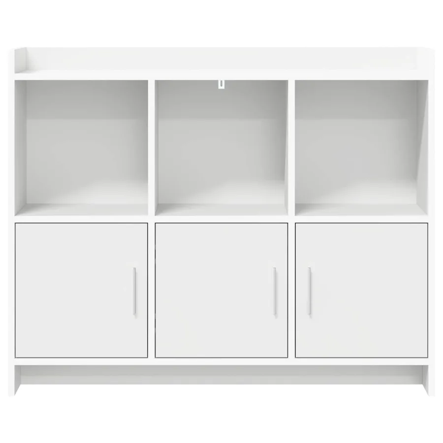 Buffet Blanc 98,5 x 33 x 80 cm Bois d'ingénierie - 5