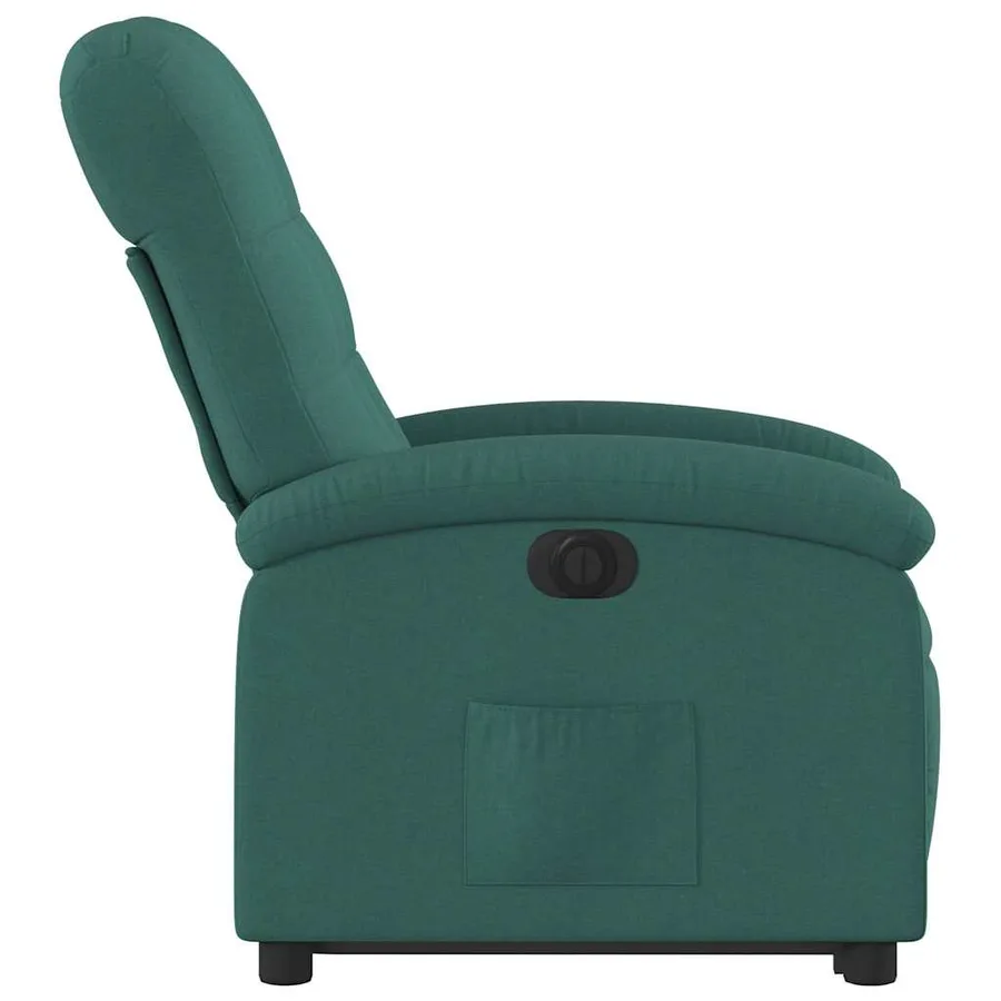 Fauteuil inclinable électrique vert foncé tissu - 10