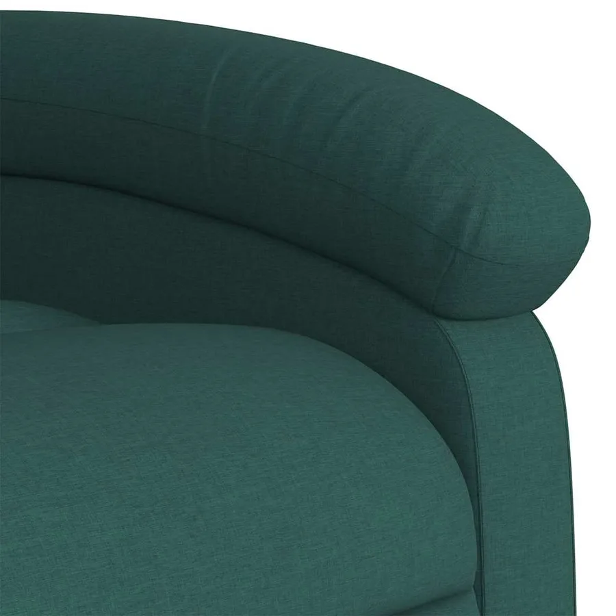 Fauteuil inclinable électrique vert foncé tissu - 11
