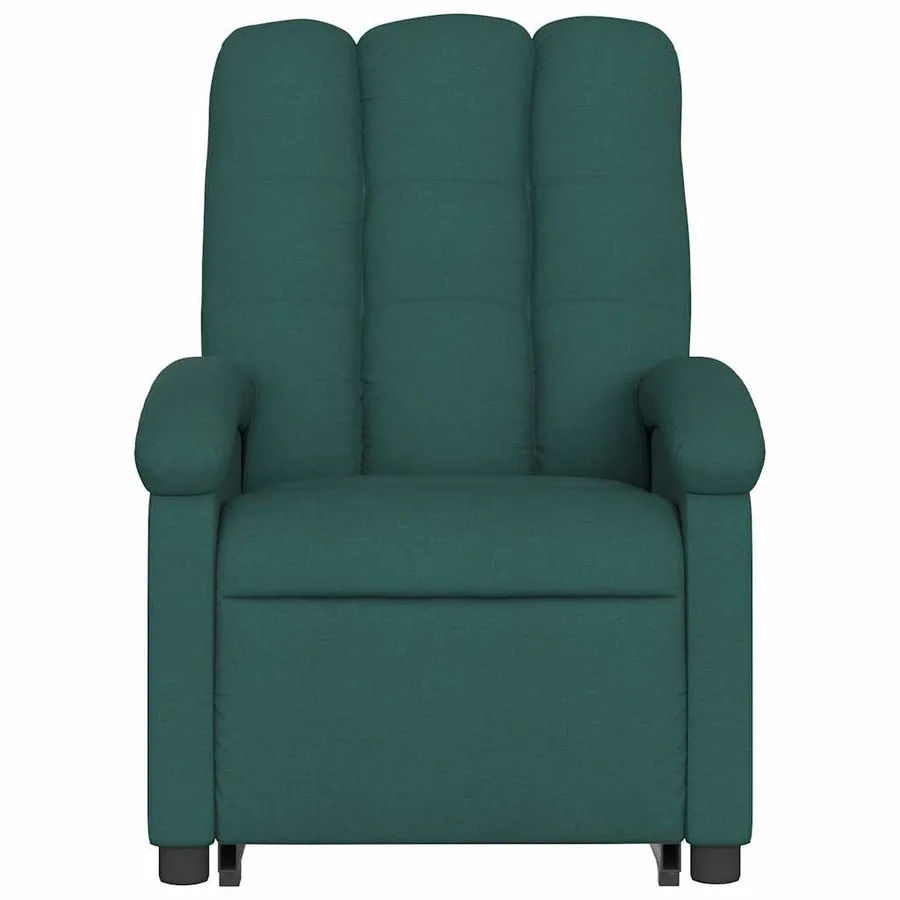 Fauteuil inclinable électrique vert foncé tissu - 9