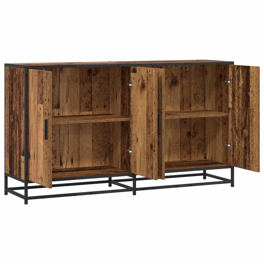 Buffet Bois ancien 134 x 35 x 76 cm Bois d'ingénierie - 3
