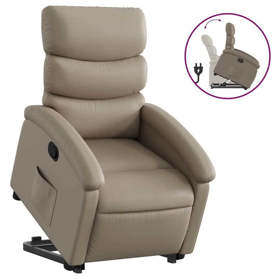 Fauteuil inclinable Cappuccino Similicuir - 2