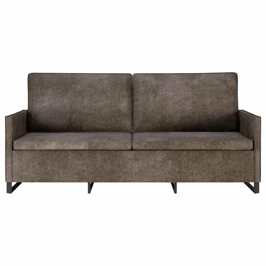 Canapé 3 places Gris foncé 190 x 81 x 82 cm - 3
