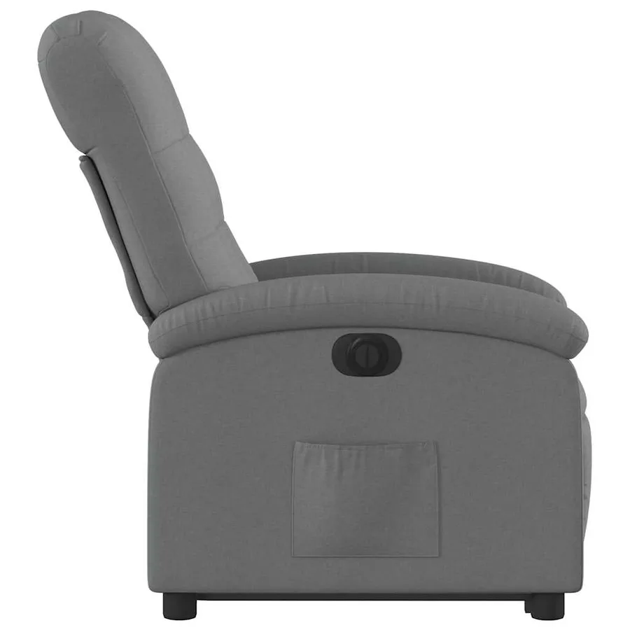Fauteuil inclinable électrique gris foncé tissu - 10