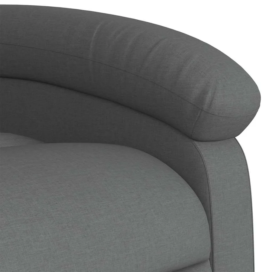 Fauteuil inclinable électrique gris foncé tissu - 11