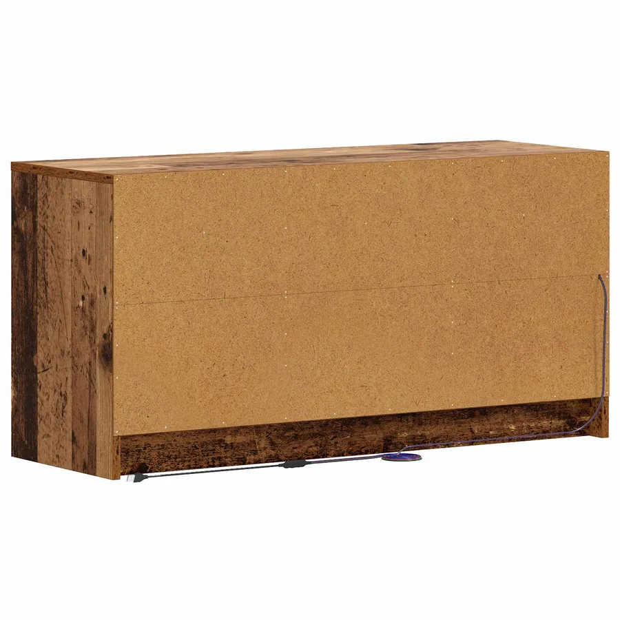 Meuble TV 100 x 34 x 50 cm Bois ancien Bois d'ingénierie - 4