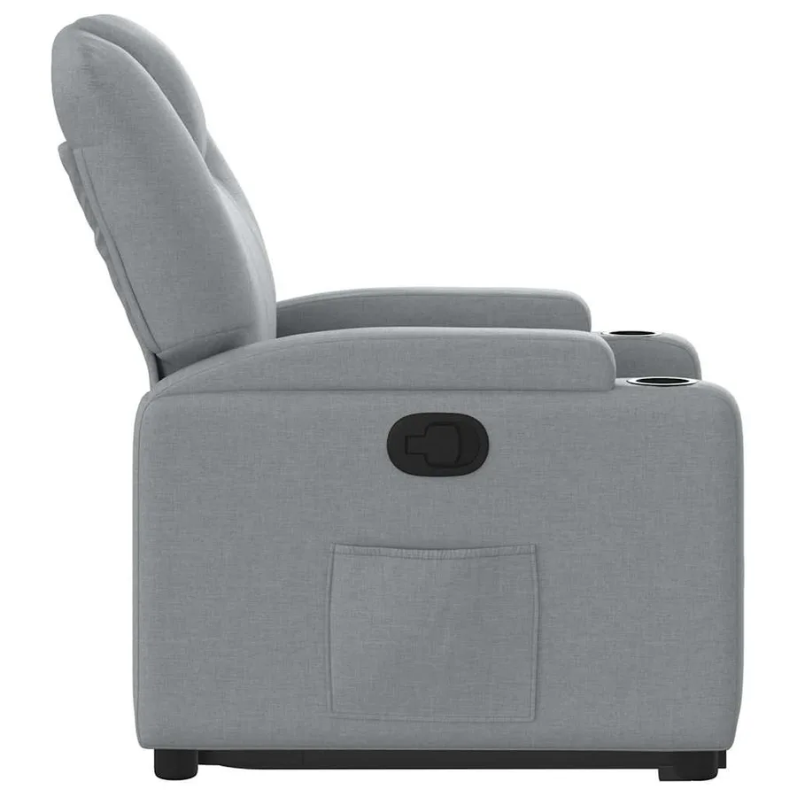 Fauteuil inclinable Gris clair Tissu - 10