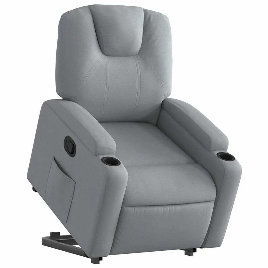 Fauteuil inclinable Gris clair Tissu - 3