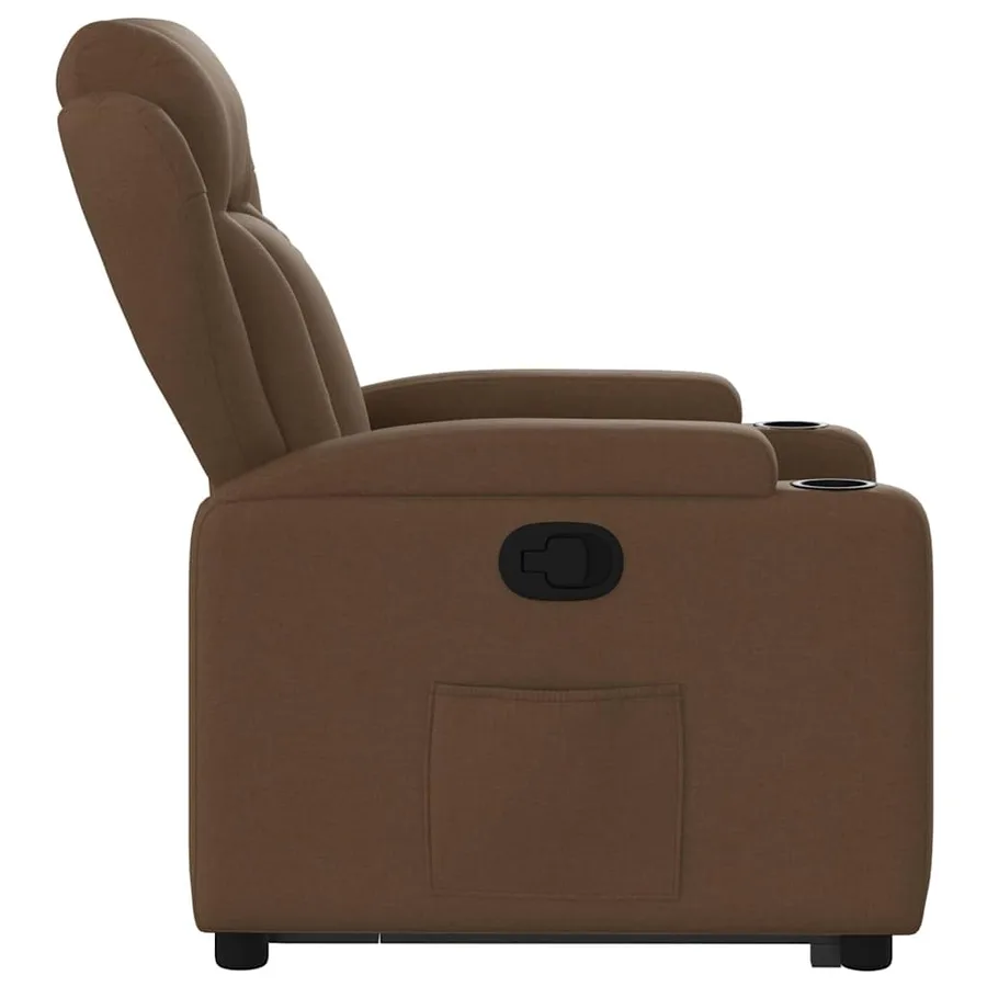 Fauteuil inclinable Marron Tissu - 10