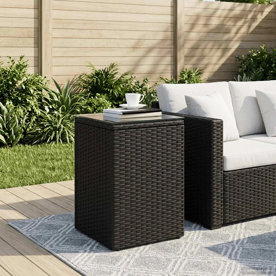 Table d'appoint Noir polyrotin
