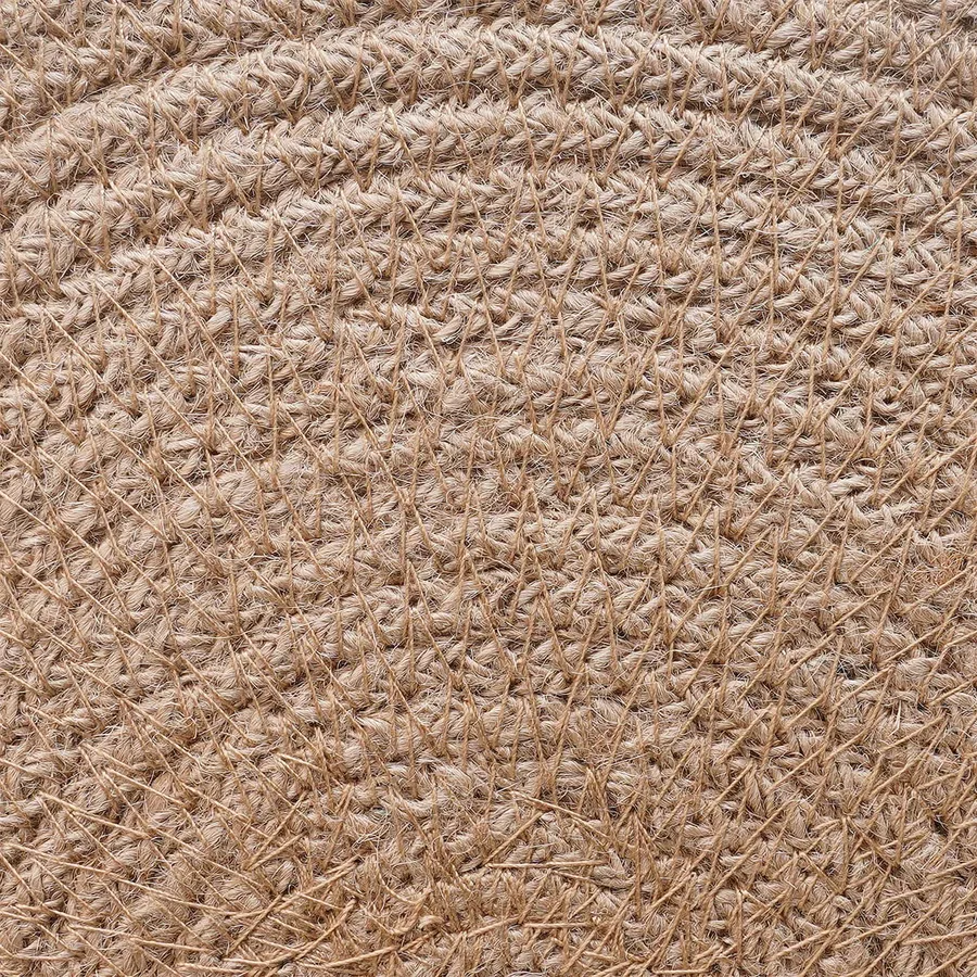 Placemets en jute 12 pcs Naturel et Blanc Ø 30 cm - 4
