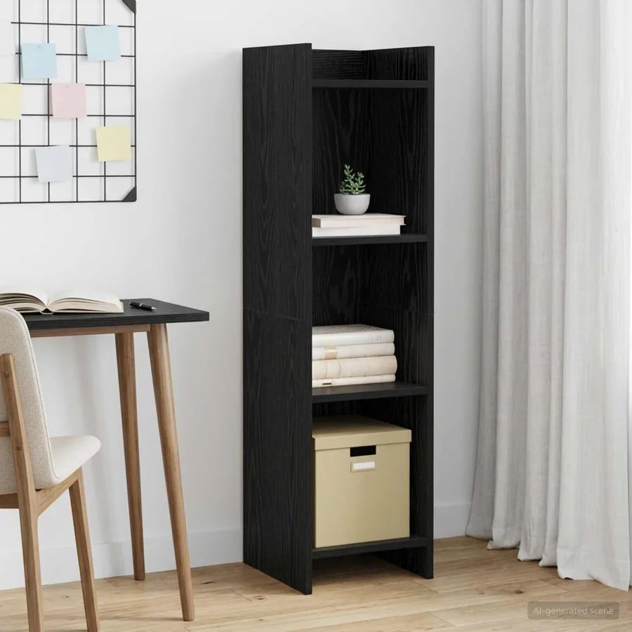Bibliothèque Chêne noir 30 x 30 x 111 cm Bois d'ingénierie