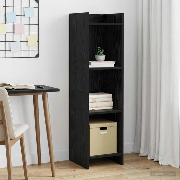 Bibliothèque Chêne noir 30 x 30 x 111 cm Bois d'ingénierie