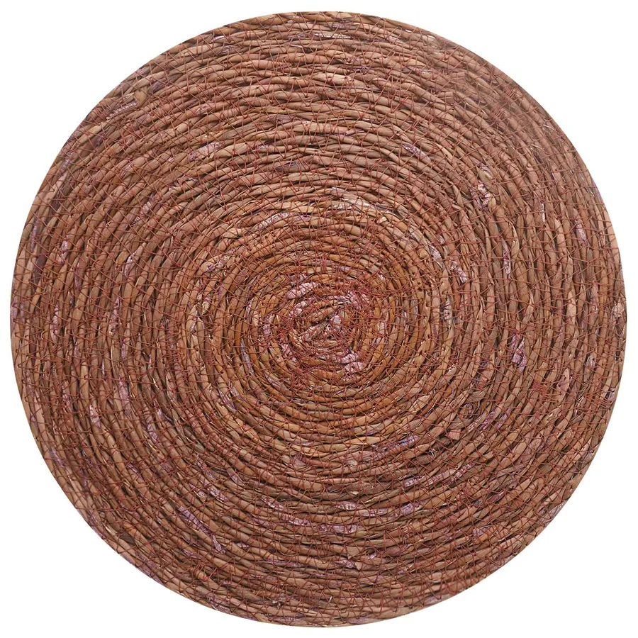 Dessous de verre en herbe marine 6 pcs Marron Ø 30 cm - 2