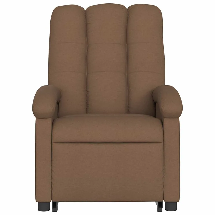 Fauteuil de massage inclinable Marron Tissu - 9