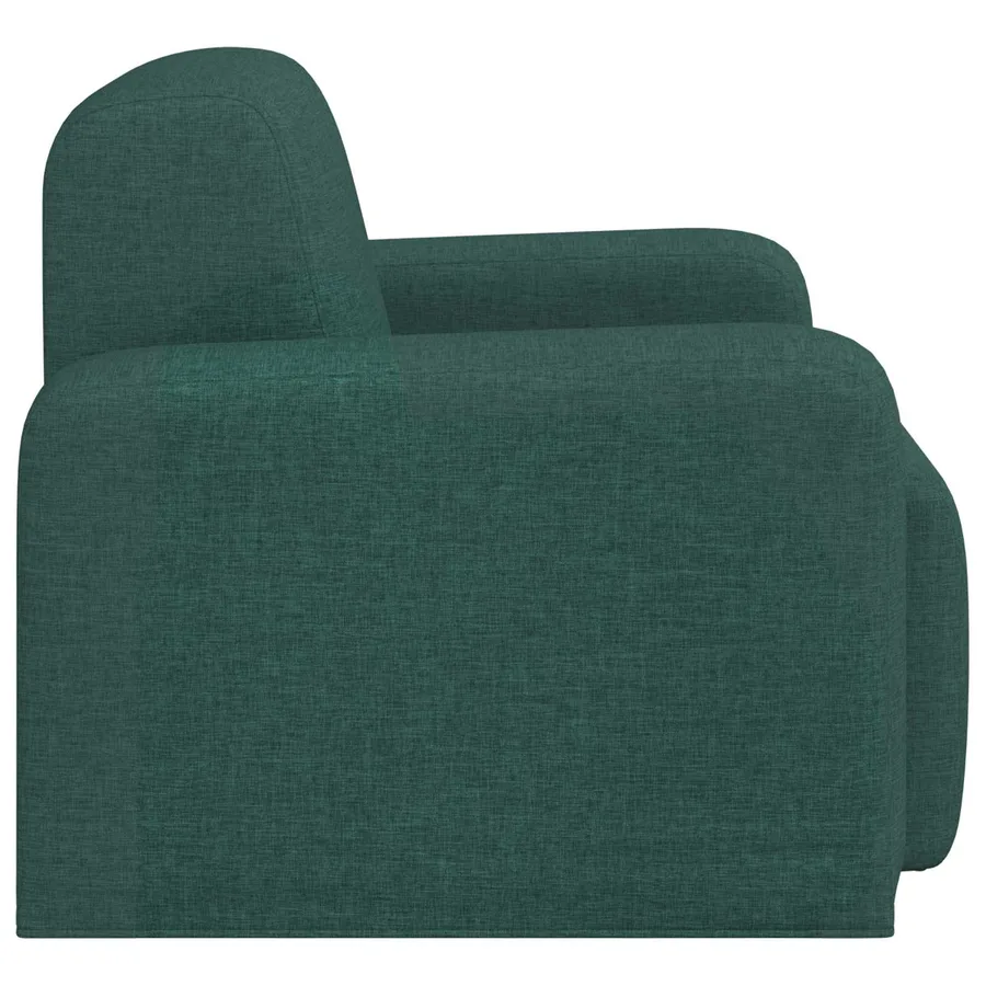 Fauteuil Vert foncé Tissu - 4