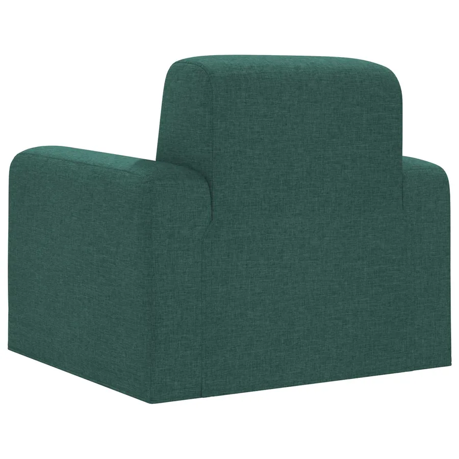 Fauteuil Vert foncé Tissu - 5