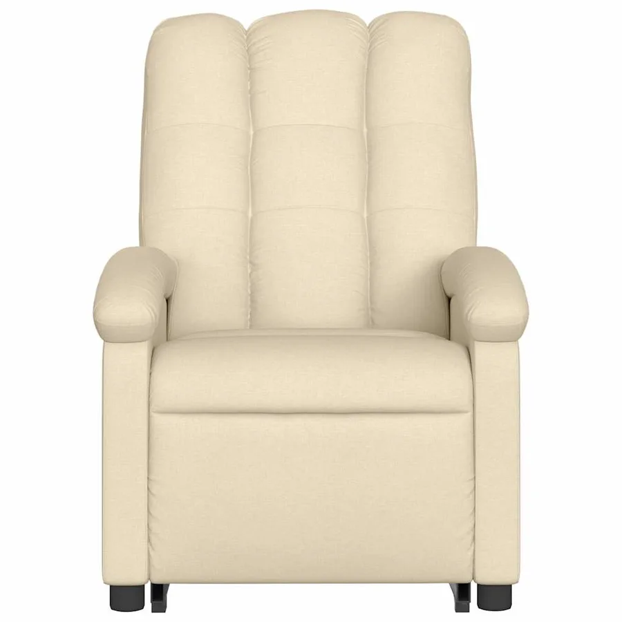 Fauteuil inclinable Crème Tissu - 9