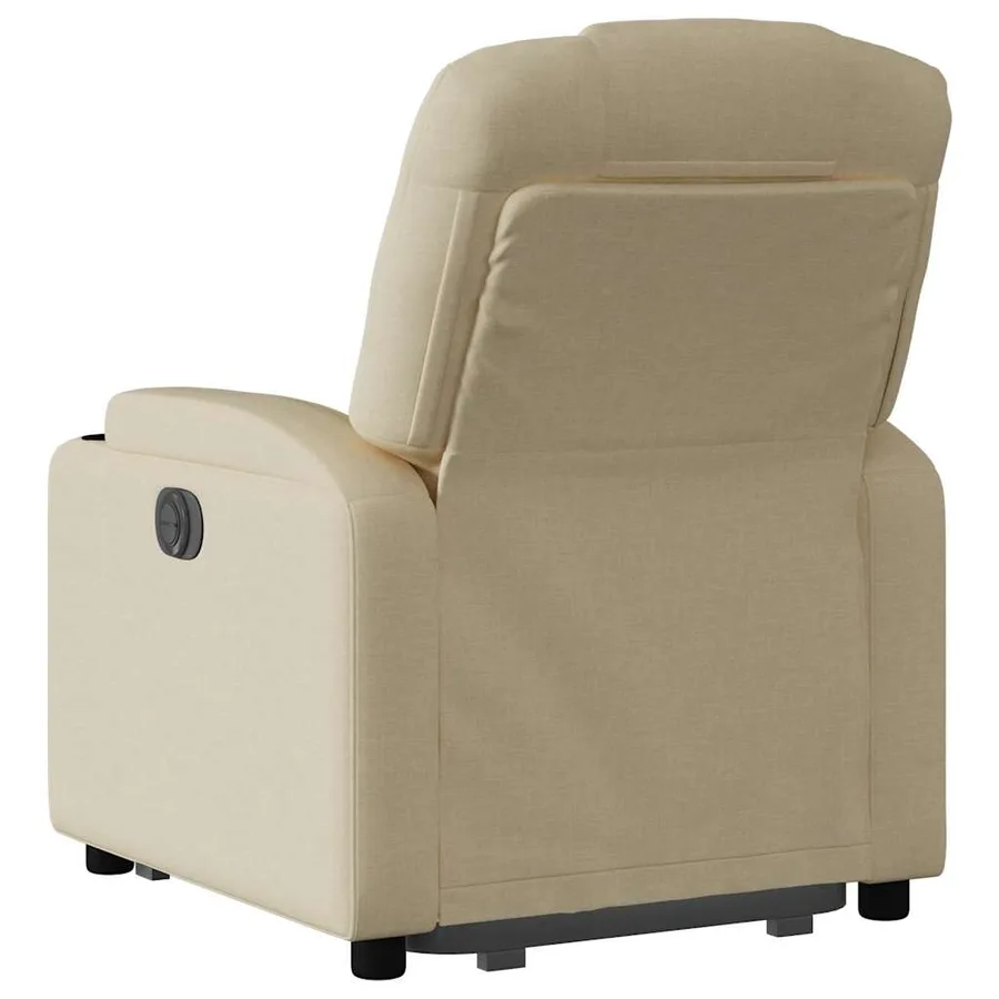 Fauteuil inclinable Crème Tissu - 5