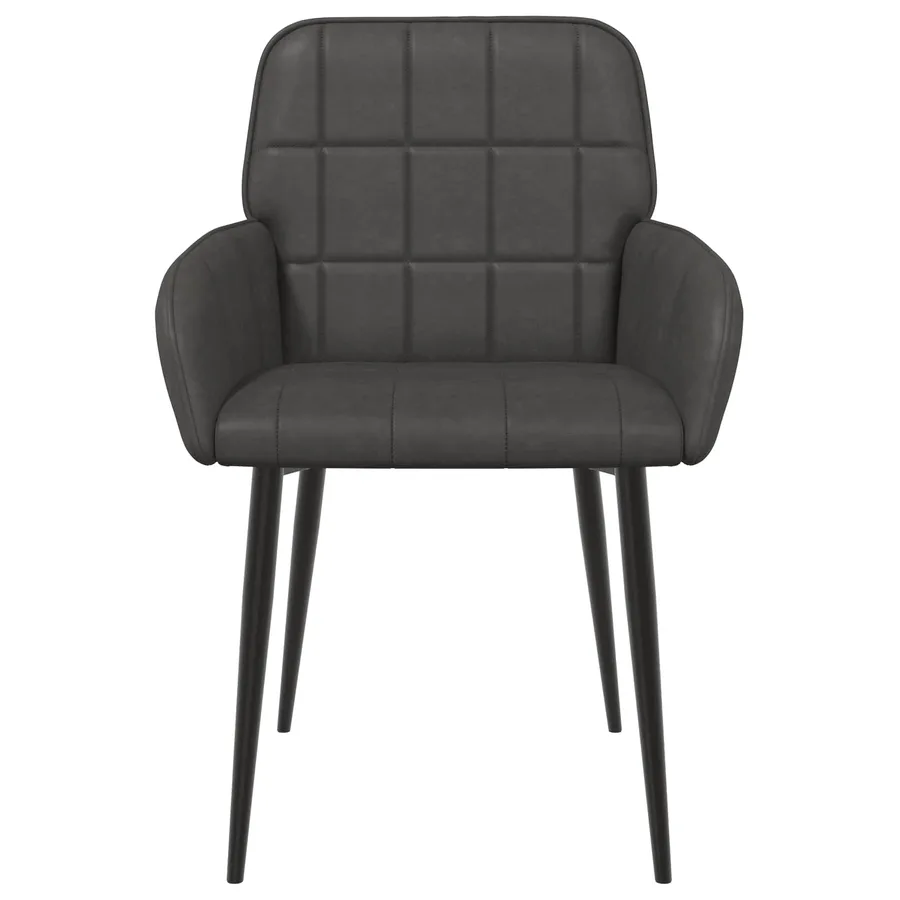 Chaises de salle à manger 2 pcs Simili cuir Noir - 3