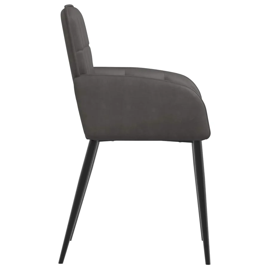 Chaises de salle à manger 2 pcs Simili cuir Noir - 4