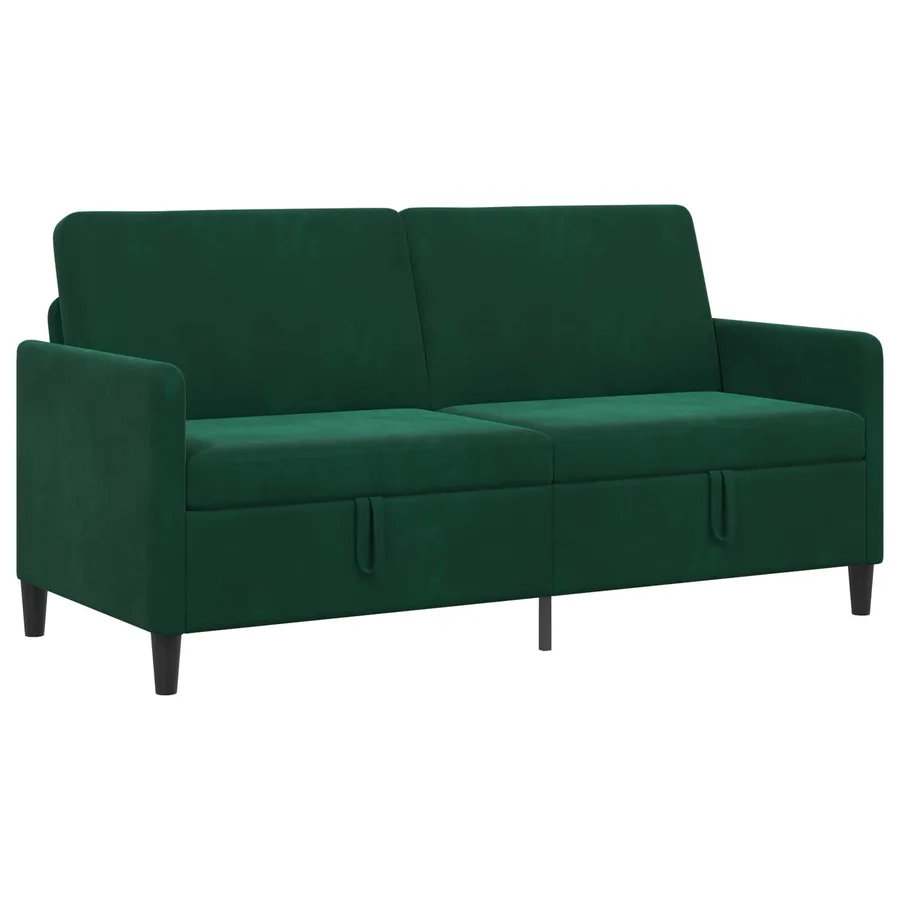 Sofa avec rangement Vert foncé 172 x 78 x 87 cm Polyester - 2