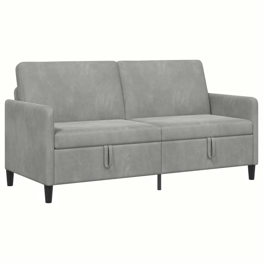 Sofa avec rangement Gris clair 172 x 78 x 87 cm Polyester - 2