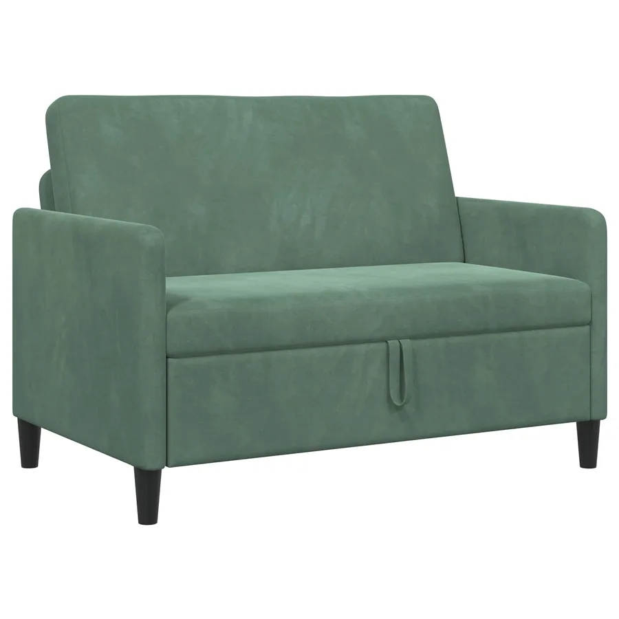 Sofa avec rangement Vert Mer 122 x 78 x 87 cm Polyester - 2