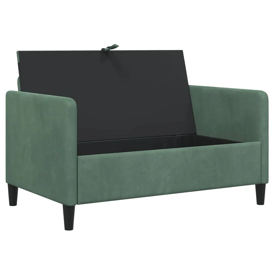 Sofa avec rangement Vert Mer 122 x 78 x 87 cm Polyester - 4