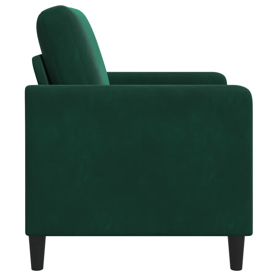 Sofa avec rangement Vert foncé 72 x 78 x 87 cm Polyester - 5