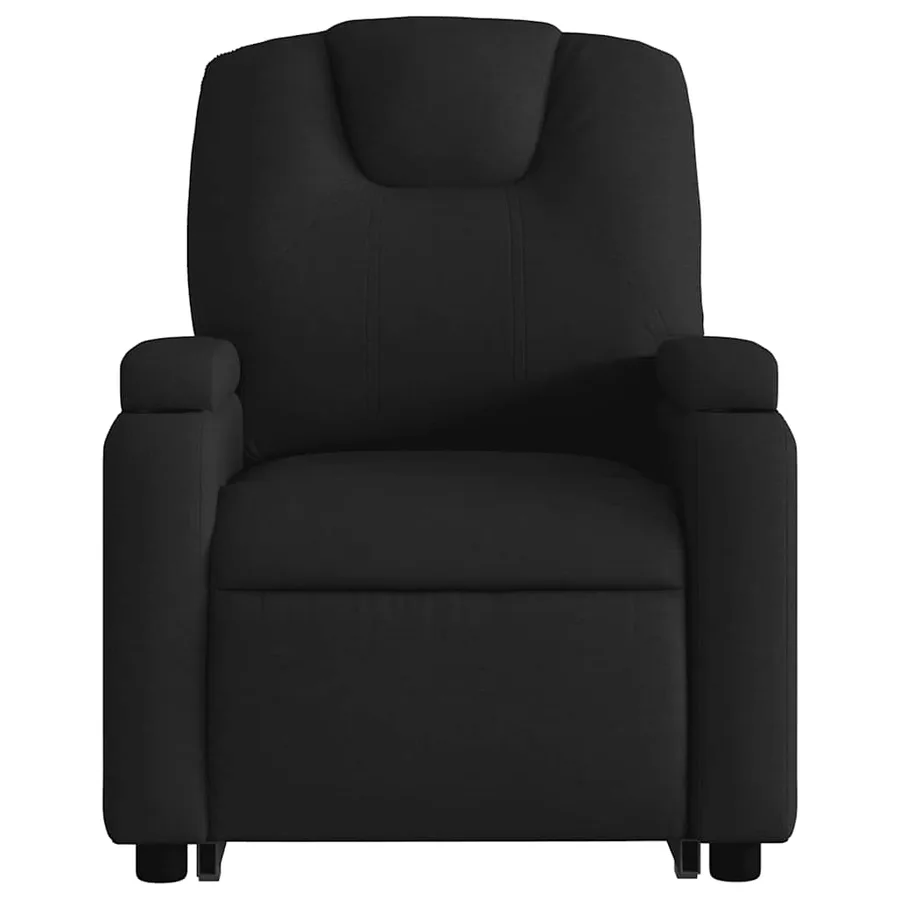 Fauteuil inclinable de massage électrique Noir Tissu - 9