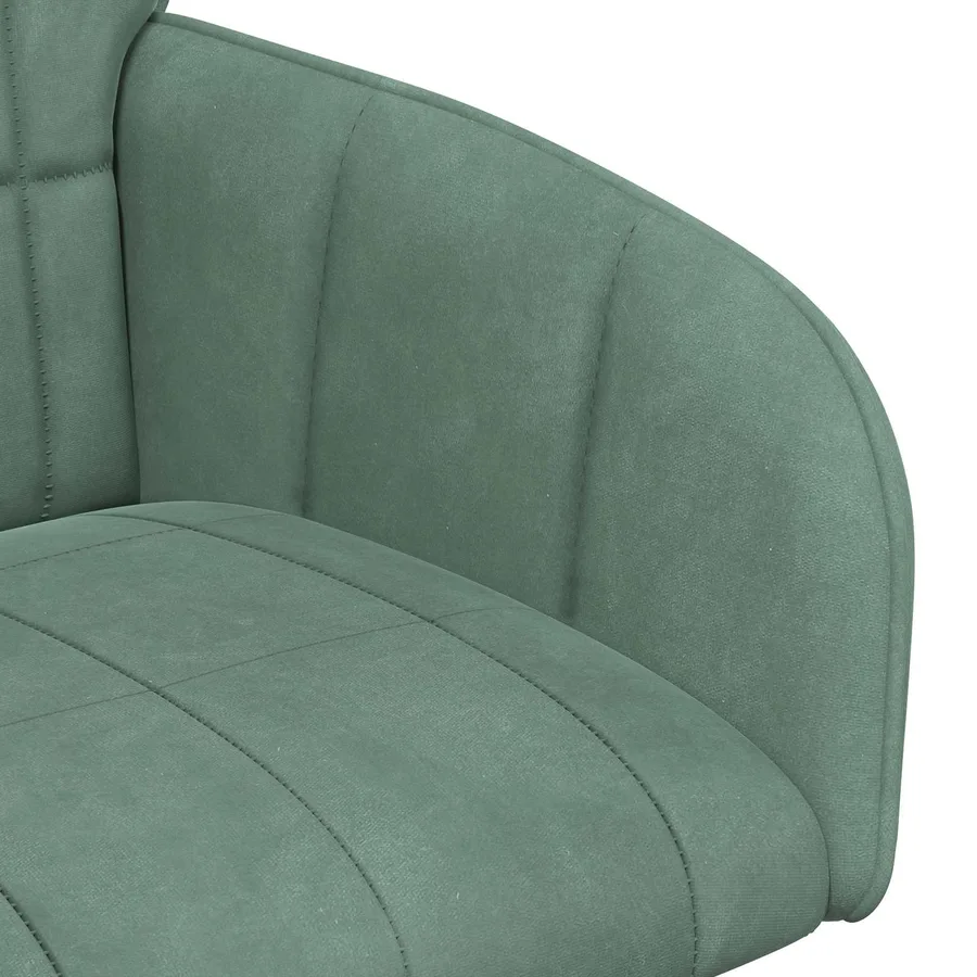 Chaises de salle à manger 6 pcs Velours Vert Mer - 6