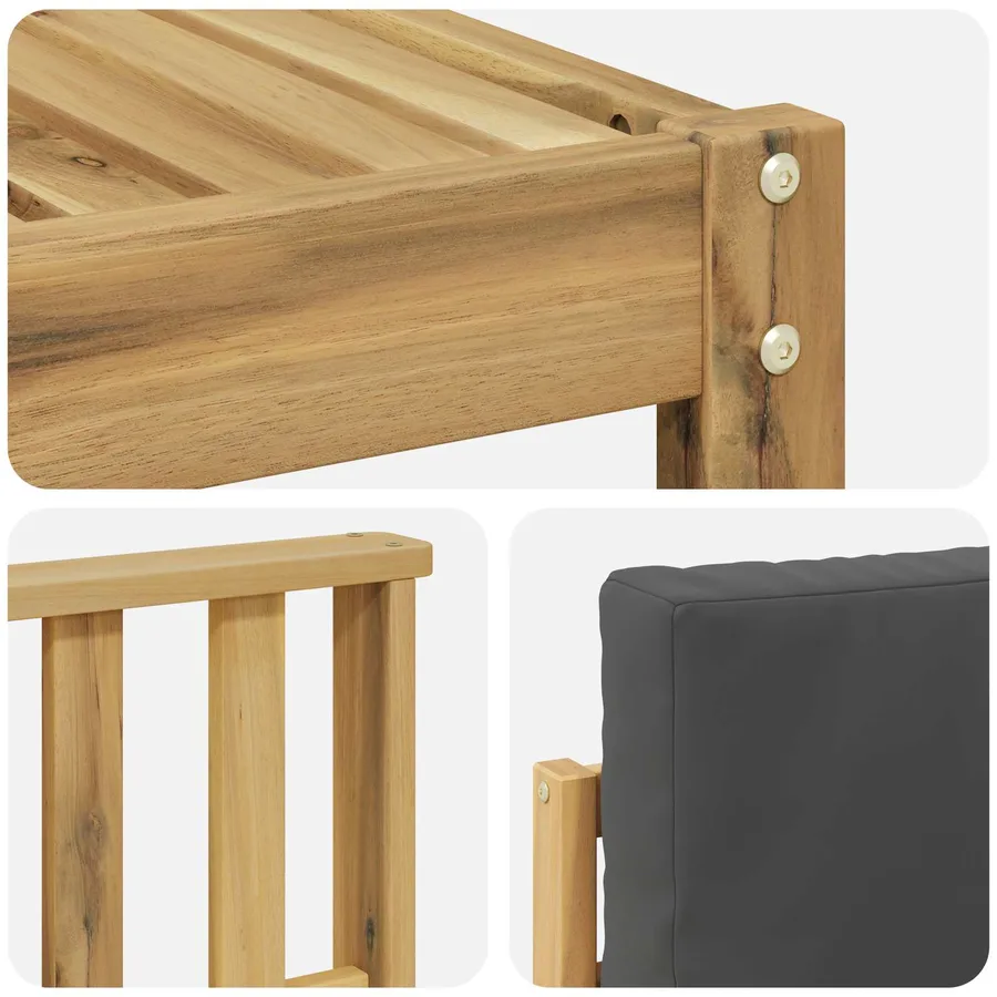 Ensemble de canapés d'extérieur 7 pcs Blanc et anthracite - 6