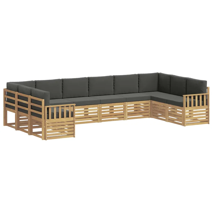 Ensemble de canapés d'extérieur 7 pcs Blanc et Anthracite - 2