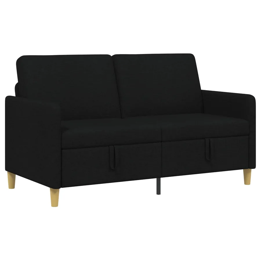 Sofa avec rangement Noir 152 x 78 x 87 cm Polyester - 2