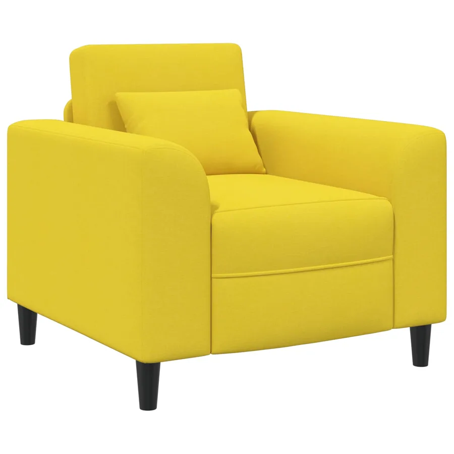 Fauteuil Jaune clair Tissu - 2