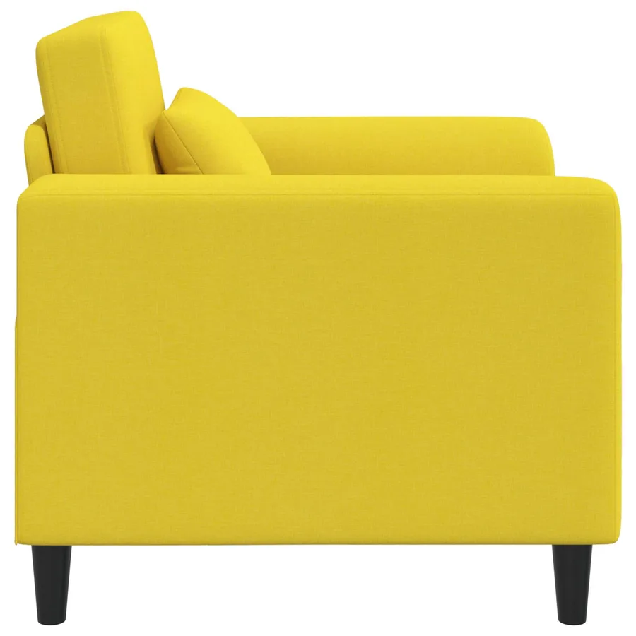 Fauteuil Jaune clair Tissu - 4