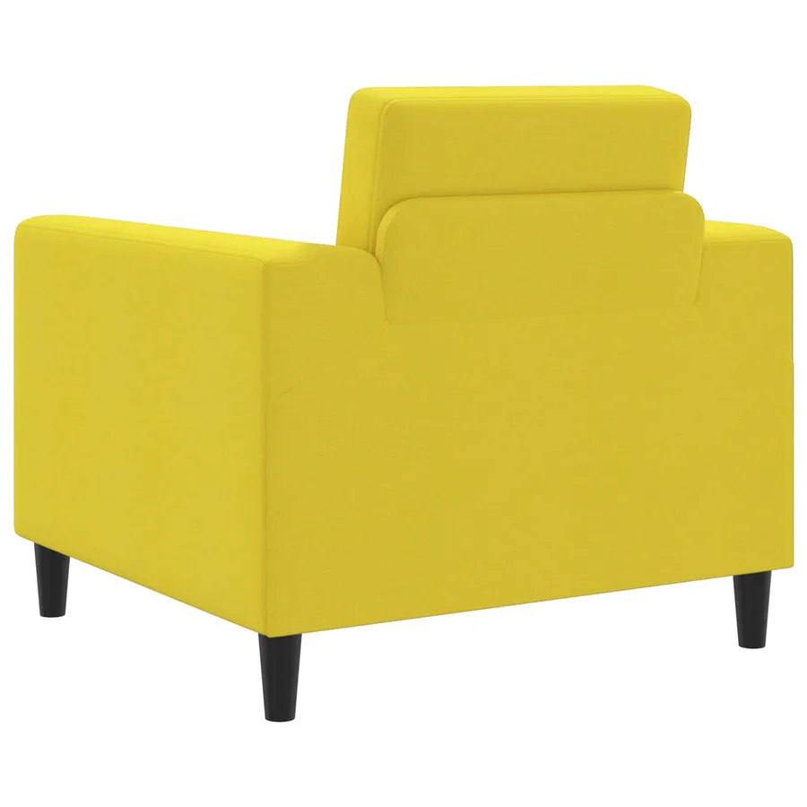 Fauteuil Jaune clair Tissu - 5