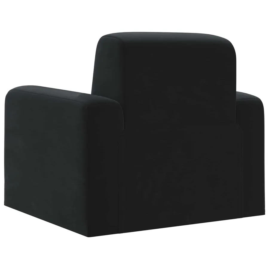Fauteuil Noir Velours - 5
