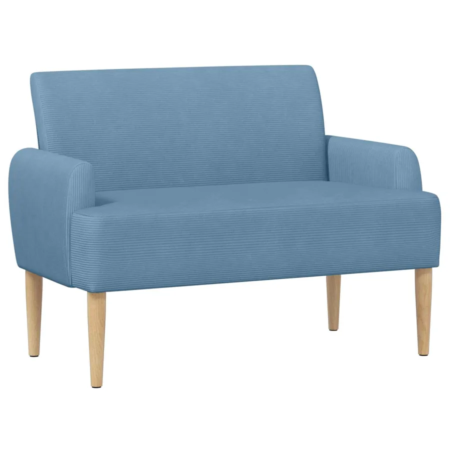 Canapé love seat avec capitonnage en boutons Bleu - 2