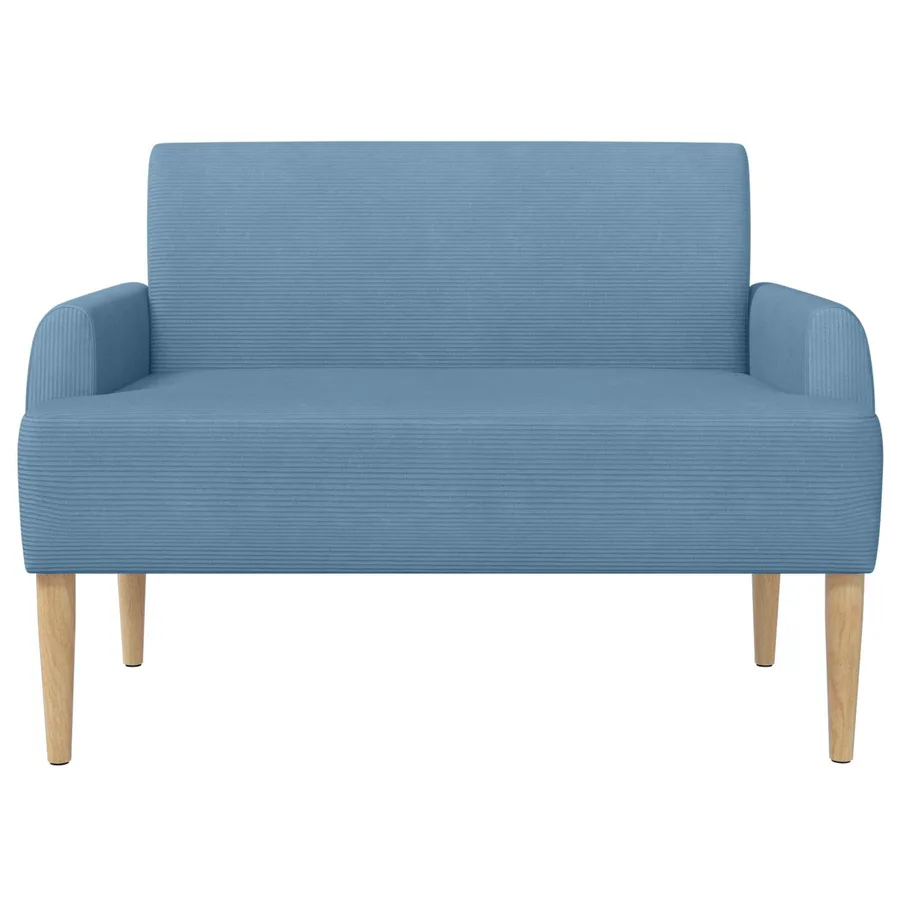 Canapé love seat avec capitonnage en boutons Bleu - 3