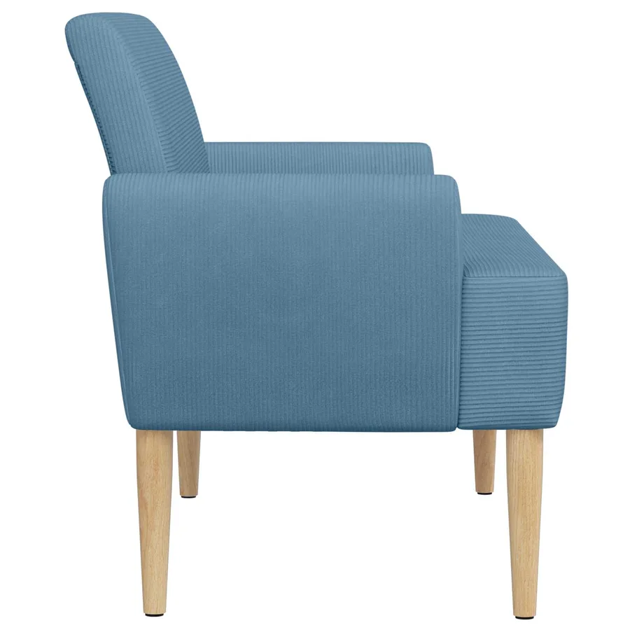 Canapé love seat avec capitonnage en boutons Bleu - 4
